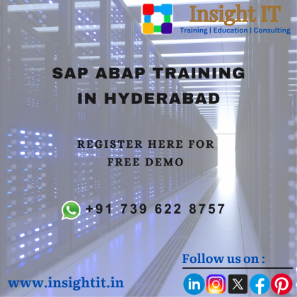 Enroll your SAP ABAP free demo at Insight IT Training in Hyderabad