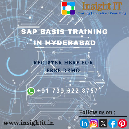 Enroll your SAP BASIS free demo at Insight IT Training in Hyderabad