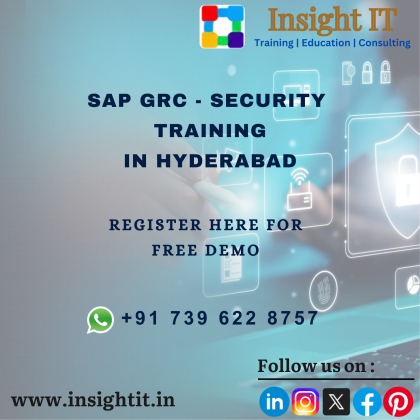 Enroll your SAP GRC Security free demo at Insight IT Training in Hyderabad