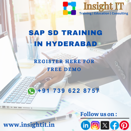 Enroll your SAP SD free demo at Insight IT Training in Hyderabad