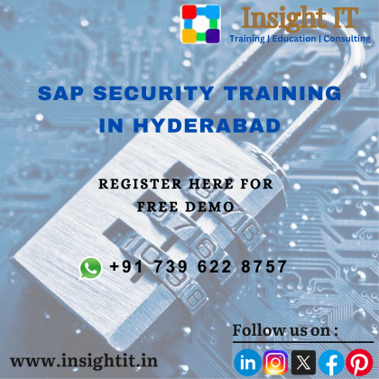 Enroll your SAP Security free demo at Insight IT Training in Hyderabad