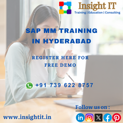 Enroll your free MM demo at Insight IT Training in Hyderabad